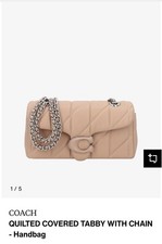 COACH QUILTED COVERED TABBY26  WITH CHAIN - Handbag RRP£550