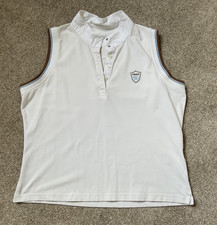 PIKEUR ladies white sleeveless show stock shirt size 42
