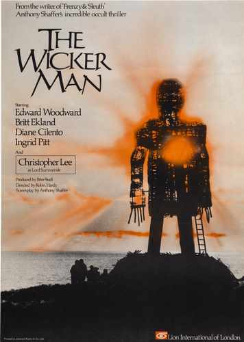 Wicker man poster metal - man,