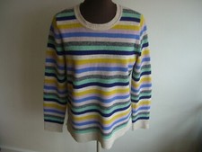 Clements Ribeiro Pop Lambswool Jumper UK 12 Multi Stripe
