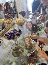 Candy Sweet Table Ostrich Feather Centrepieces Hire Wedding Party Decoration