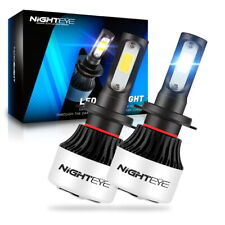 Nighteye 72W 9000LM H7 LED Canbus Error Free Car Headlight Kit 6500K Bulbs White