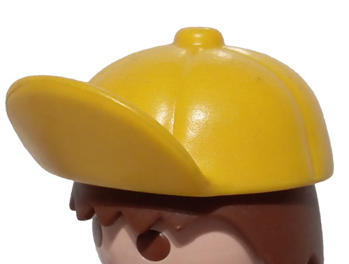 Playmobil yellow cap - cap, raised