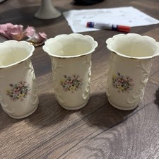 Vintage Vase Small Floral x3 