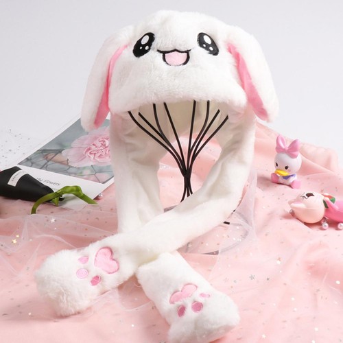 Cute bunny hat with moving - cute,