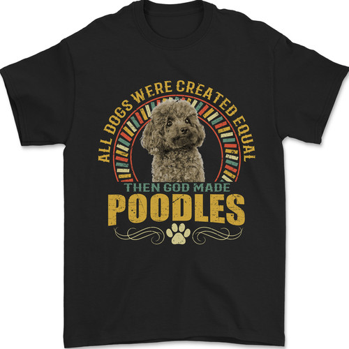 Poodle dog mens shirt - mens, t-shirt