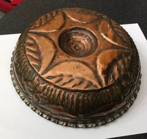 Antique victorian copper round - antique,