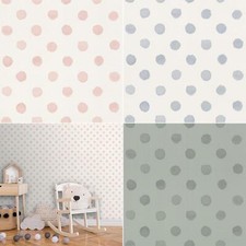 Emporium Spot Wallpaper Polka Dot Kids Nursery Bedroom Playroom Design Library