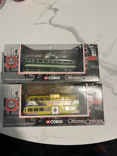 Corgi blackpool trams - trams, x2