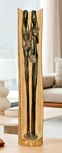 Hand carved wooden masai - hand,