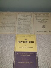4x (Gordon Jacob) Choral Songs Sheet Music, 1930s 50s 60s (Oxford - Novello)