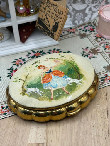 Vintage kigu powder compact - kigu,