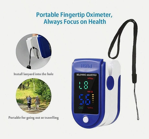 Fingertip pulse oximeter led - fingertip,