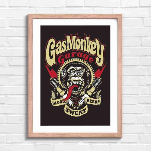 Vintage gas monkey - gas, garage