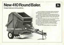 John Deere 410 Round Baler Brochure Leaflet 1977  1822E
