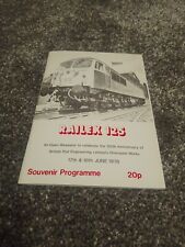 Railway Booklet:BREL Doncaster Works Railex 125 Open Weekend - 17 & 18 Jun 1978
