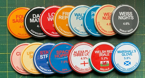Beer badges for the pinter - badges',