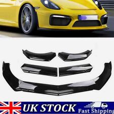 For Porsche Glossy Black Front Bumper Chin Lip Spoiler Splitter Body Kits UK