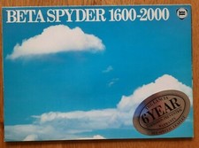 1980? LANCIA BETA SPYDER 1600-2000 car sales brochure. UK catalogue / depliant