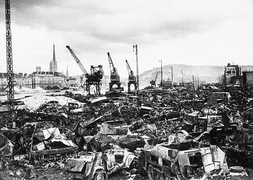 The jumbled remains - , of