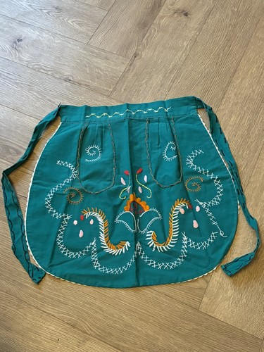 Vintage 50s pinny apron with - apron,