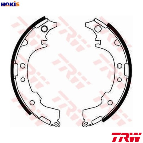 Brake shoe set gs8652 for - shoe,