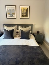 M&S Hastings King Size Bed & 2 Sidetables
