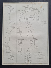 Antique 1795 Map - Trent and