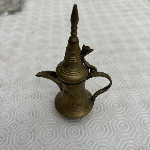 Vintage brass dallah coffee - dallah,