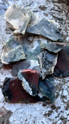 870 grams bag - moss, agate