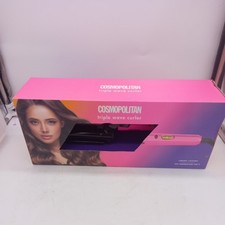 Cosmopolitan Triple Wave Curler Hair Styler Ceramic Plates 3 Barrel Pink & Black