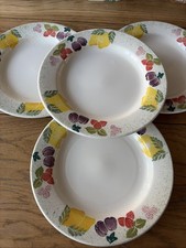 ⭐️ NEW⭐️ 4 x Rare Royal Winton Seville Hand Decorated Spongeware Dinner Plate