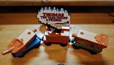 Fisher-Price Thomas & Friends Wooden Railway Pirate Ship Delivery train set.