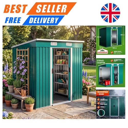 Luxurious 6x4ft metal garden - 6x4ft,