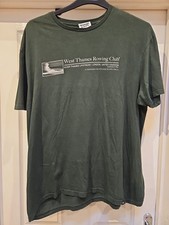 Vintage Supply 'West Thames Rowing Club' Green Graphic Print T-Shirt Size L