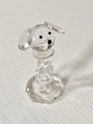 Swarovski crystal dog figurine - crystal,