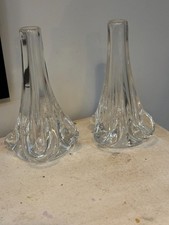 Pair of Sevres Crystal Glass