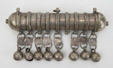 Yemen / Bedouin coin-silver Hirz cylinder amulet pendant (3)