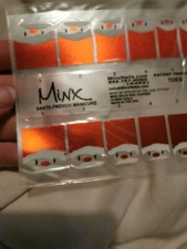 Santa French Manicure (toes) MINX PROFESSIONAL NAIL WRAPS NEW SALON QUALITY 