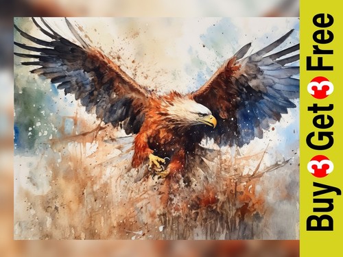 Majestic flying bald eagle - majestic,
