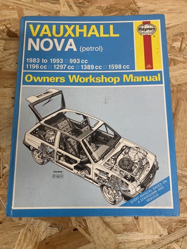 Haynes manual vauxhall nova - manual,
