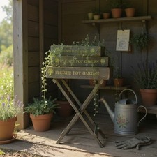 Vintage Butlers Tray Set Stand