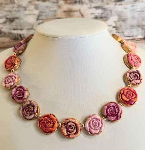 Stunning handpainted red - handpainted, &