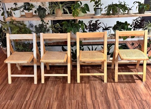 Set folding cane beech - cane,