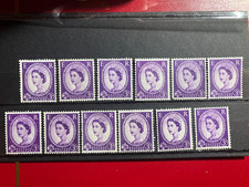 Queen Elizabeth 11 3d GB 12no  MNH postage stamps