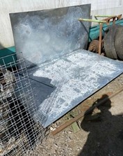 1 FLAT GALVANISED  STEEL SHEET GREAT PATTENA APPROX 2000 x 1250 x 0.5mil THICK