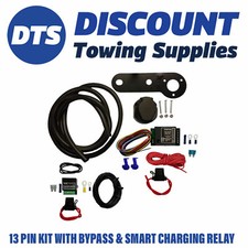 Daewoo 13 Pin Electric Towbar Wiring Kit Inc Bypass and Charging Relays