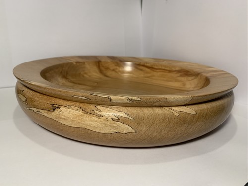 Beautiful hand turned spalted - beautiful,