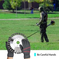 6" Grass Strimmer Head Solid Steel Wire Wheel Brush Weed Trimmer Garden Mower