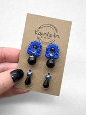 Handmade Cobalt Blue Black